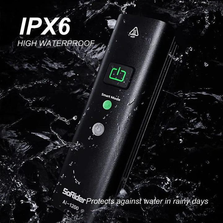 CYCLAMI Super Bright Bike Front Light - IPX6 Waterproof LED Headlight - Type-C Rechargeable Night Riding Safety Lamp for MTB &amp; Road