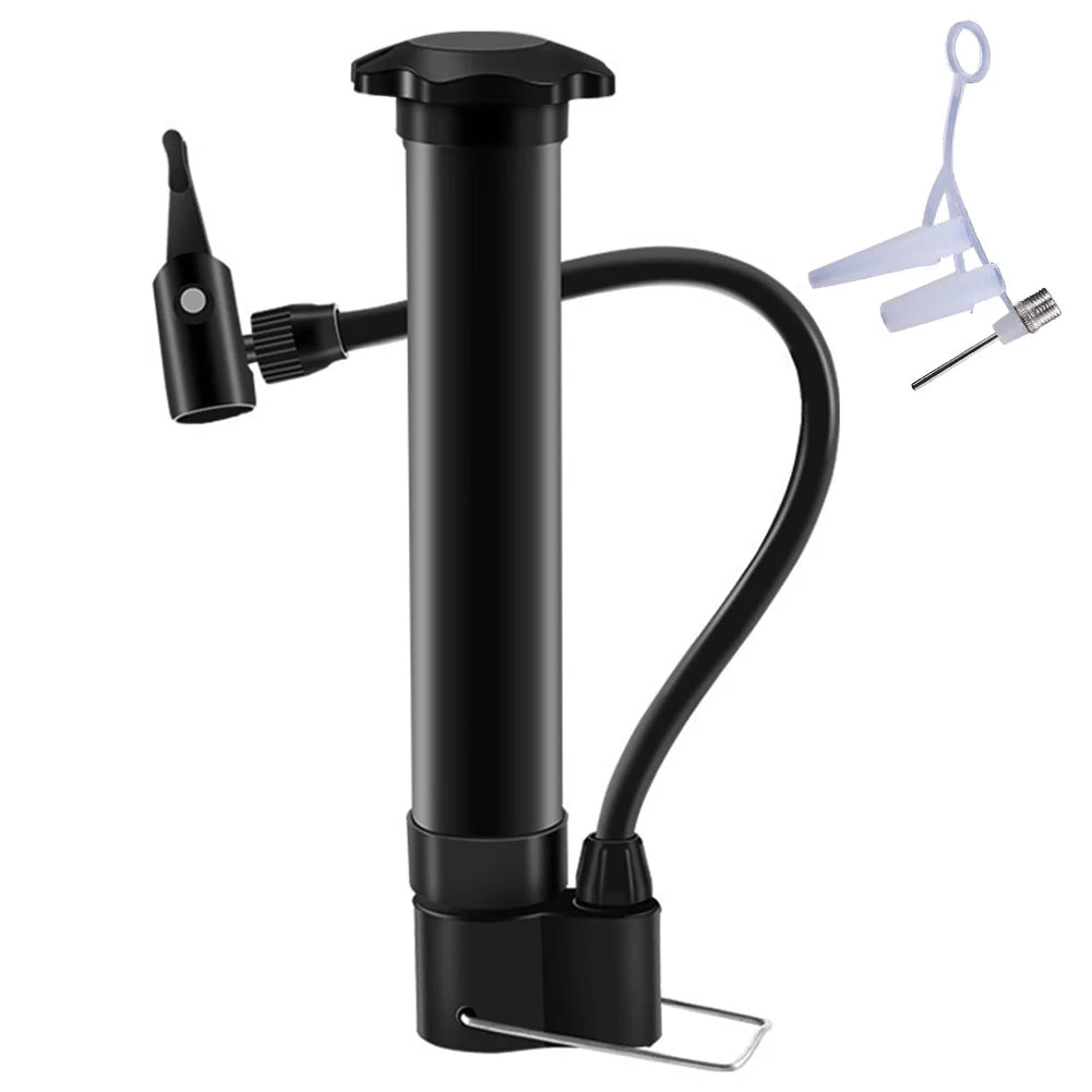 ebikesz Portable Mini Bike Pump - 80PSI High Pressure Manual Air Pump for Schrader Valve - Lightweight &amp; Compact