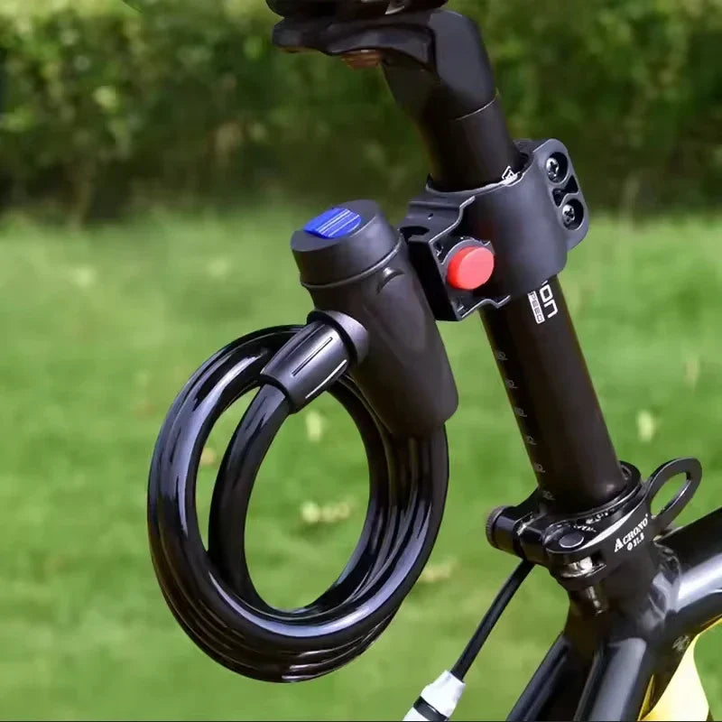 Heavy-Duty Bicycle Chain Lock - Anti-Theft Metal Security Lock with 2 Keys &amp; Protective Sleeve