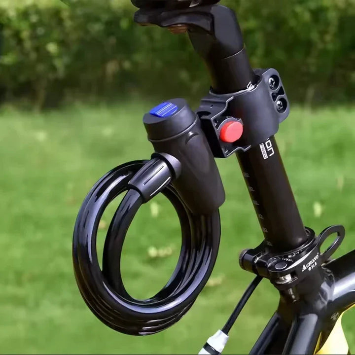 Heavy-Duty Bicycle Chain Lock - Anti-Theft Metal Security Lock with 2 Keys &amp; Protective Sleeve