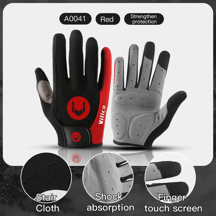Professional Full Finger Cycling Gloves - Anti-Slip &amp; Sweatproof MTB Road Bike Mittens for Men &amp; Women