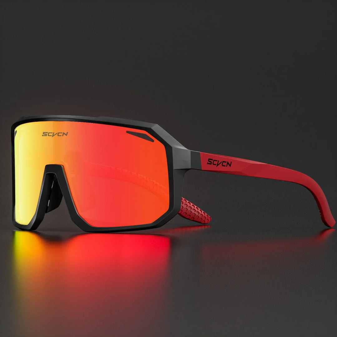 SCVCN Photochromic Cycling Sunglasses - Smart Color-Change Lens - UV400 TR-90 Ultralight Eyewear for MTB, Road Bike &amp; Running