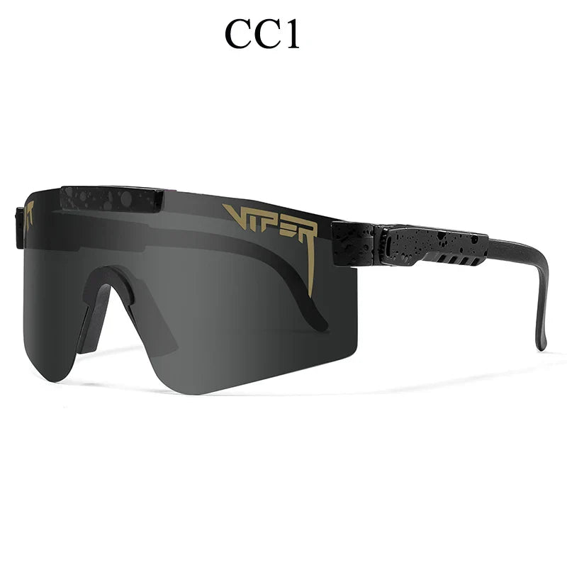 PIT VIPER Professional Cycling Sunglasses - UV400 Protection Shield - Impact Resistant PC Eyewear for Baseball, MTB &amp; Outdoor Sports