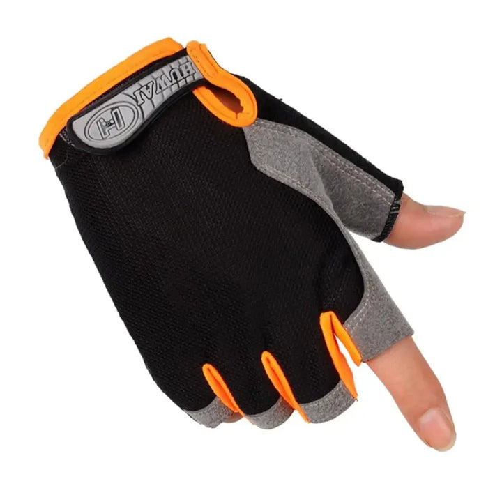 ebikesz Unisex Half Finger Cycling Gloves - Anti-Slip &amp; Anti-Sweat Breathable Mittens for MTB &amp; Road Bikes