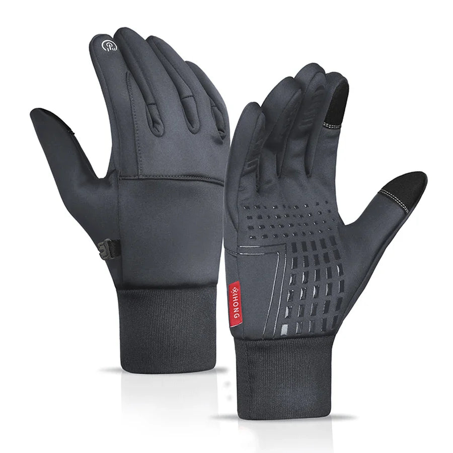 Winter Thermal Motorcycle Gloves - Waterproof &amp; Windproof Full Finger Mittens - Insulated Electric Bike Riding Gloves for Men (ST25-113)