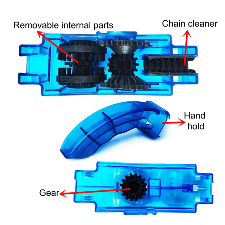 Professional Bicycle Chain Cleaner Kit - 3D Rotary Brush Cleaning Tool Set - MTB &amp; Road Bike Maintenance Gear for Speed &amp; Protection