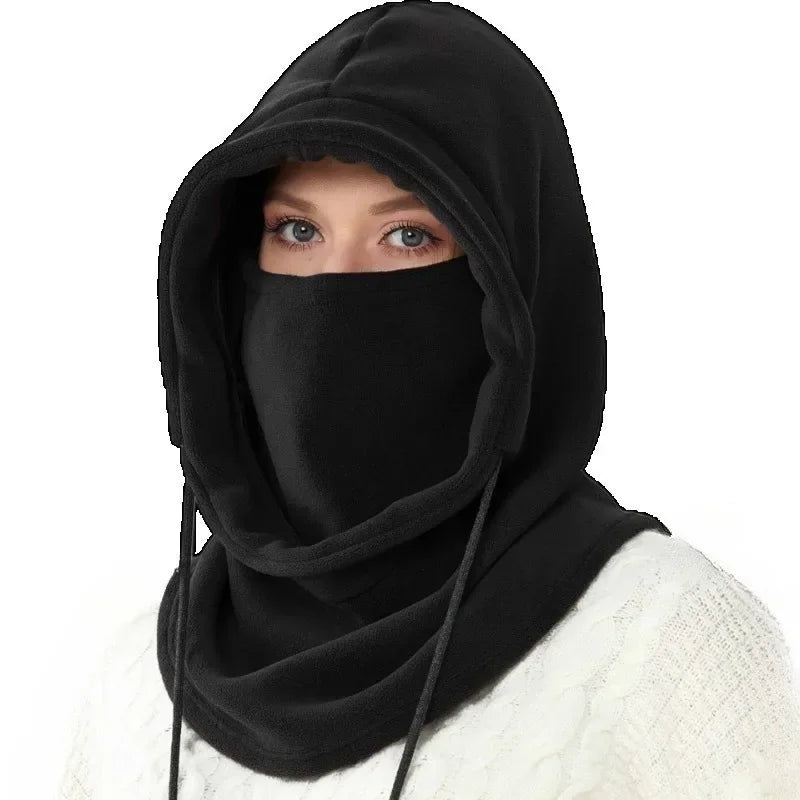 Winter Balaclava Hooded Scarf - Warm Neck Gaiter With Hood For Outdoor