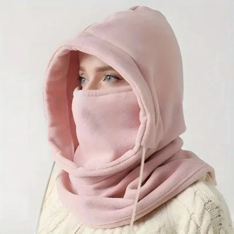 Winter Balaclava Hooded Scarf - Warm Neck Gaiter With Hood For Outdoor