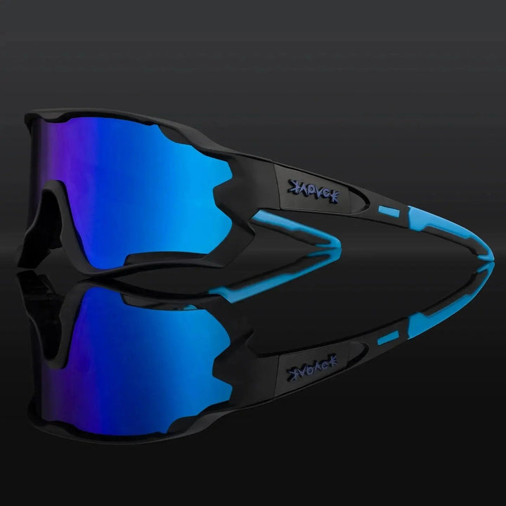 Kapvoe Professional Cycling Glasses - UV400 Protection MTB Eyewear - Lightweight TR90 Sport Sunglasses for Road &amp; Mountain Bike