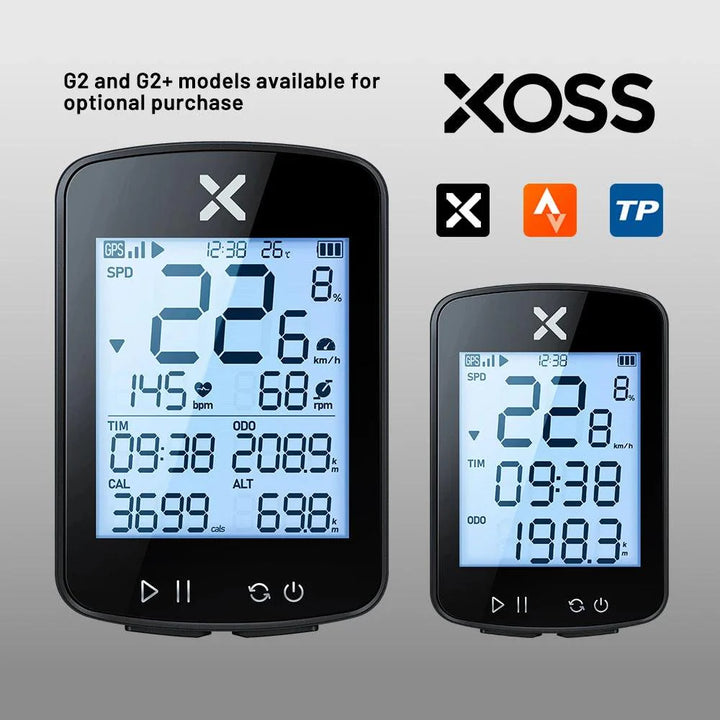 XOSS G+ G2 Smart GPS Bike Computer - 2nd Generation Wireless Cycling Speedometer with ANT+ &amp; Bluetooth for Strava Sync