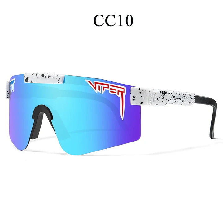 PIT VIPER Professional Cycling Sunglasses - UV400 Protection Shield - Impact Resistant PC Eyewear for Baseball, MTB &amp; Outdoor Sports