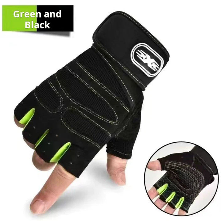 ebikesz Tactical Half Finger Sports Gloves - Anti-Slip &amp; Shockproof Mittens for Cycling, Mountaineering &amp; Fitness
