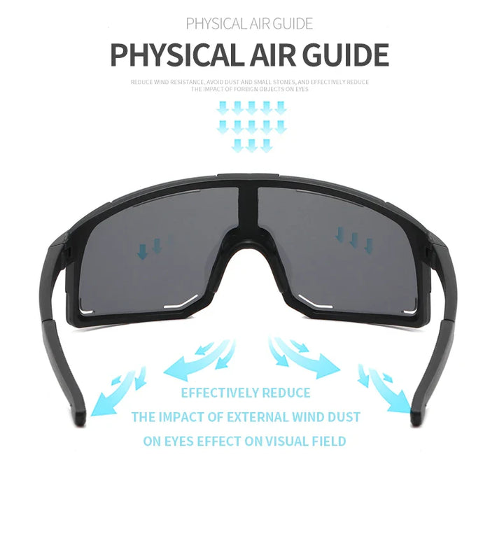 Professional Polarized Cycling Sunglasses - UV400 Protection Windproof Sport Eyewear for Men &amp; Women