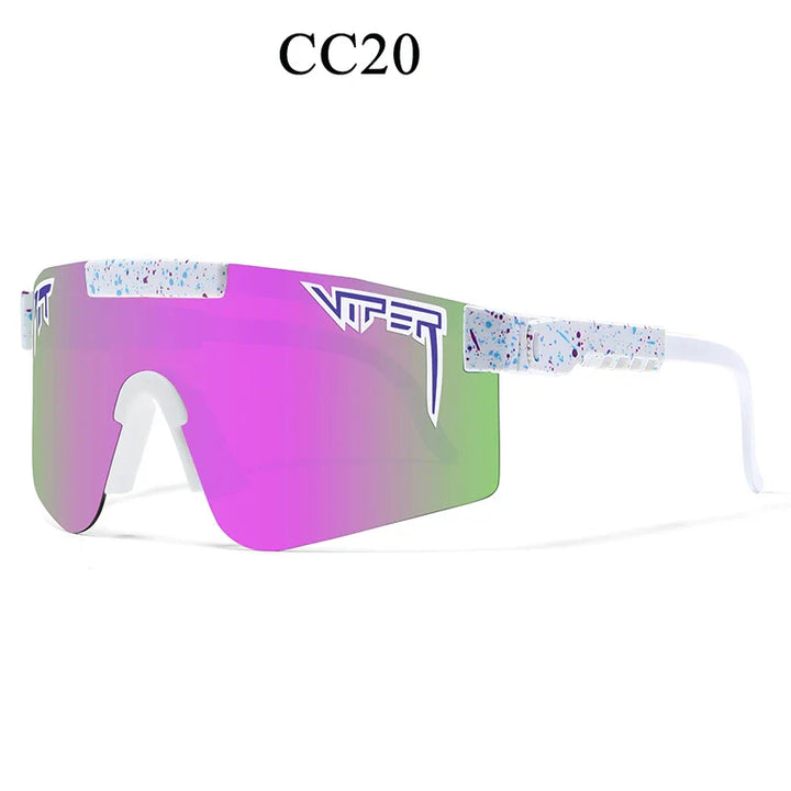 PIT VIPER Professional Cycling Sunglasses - UV400 Protection Shield - Impact Resistant PC Eyewear for Baseball, MTB &amp; Outdoor Sports