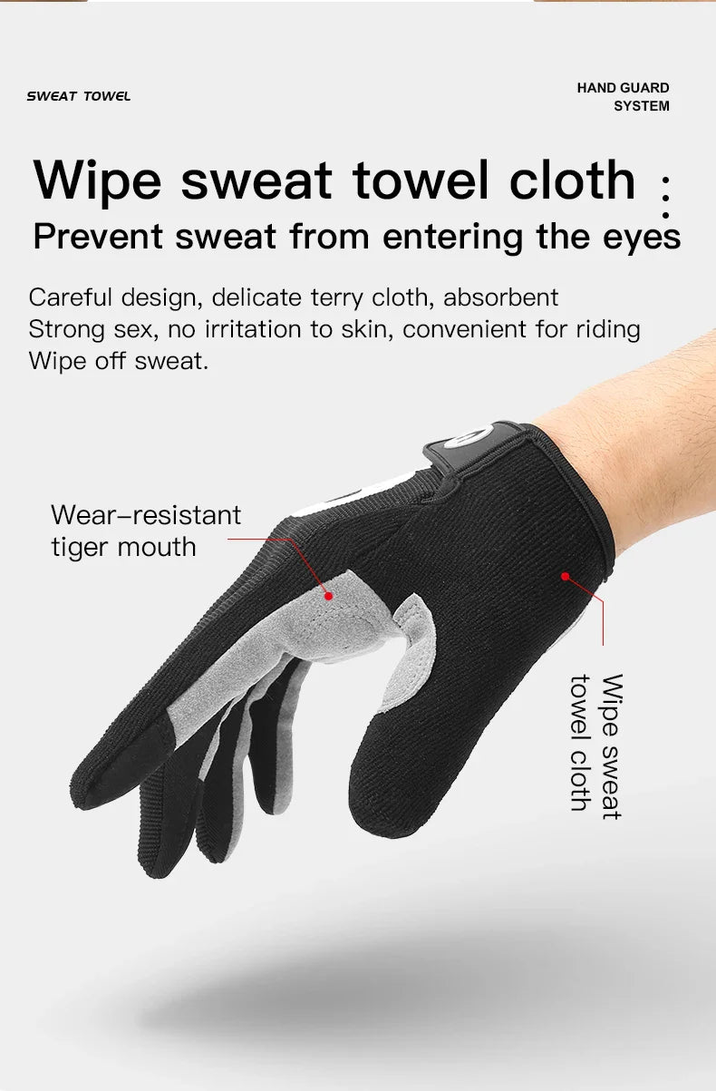Professional Full Finger Cycling Gloves - Anti-Slip &amp; Sweatproof MTB Road Bike Mittens for Men &amp; Women