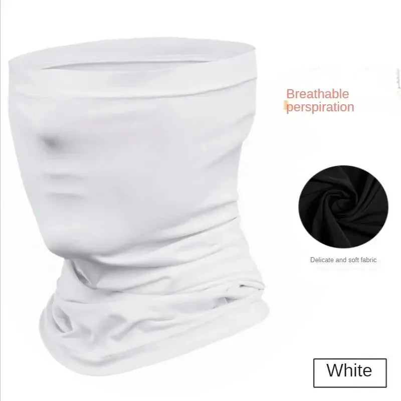 Summer Ice Silk Cycling Face Mask - UV Protection Magic Scarf - Cool &amp; Breathable Bandana for Biking, Running &amp; Outdoor Sports