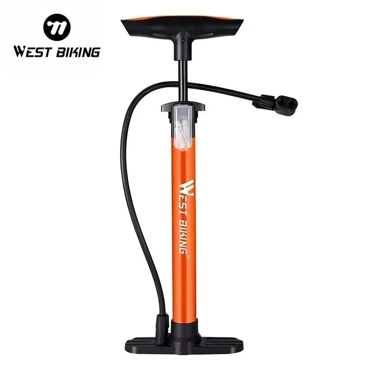 WEST BIKING 160PSI High Pressure Pump Schrader Presta MTB Bicycle Floor Pump