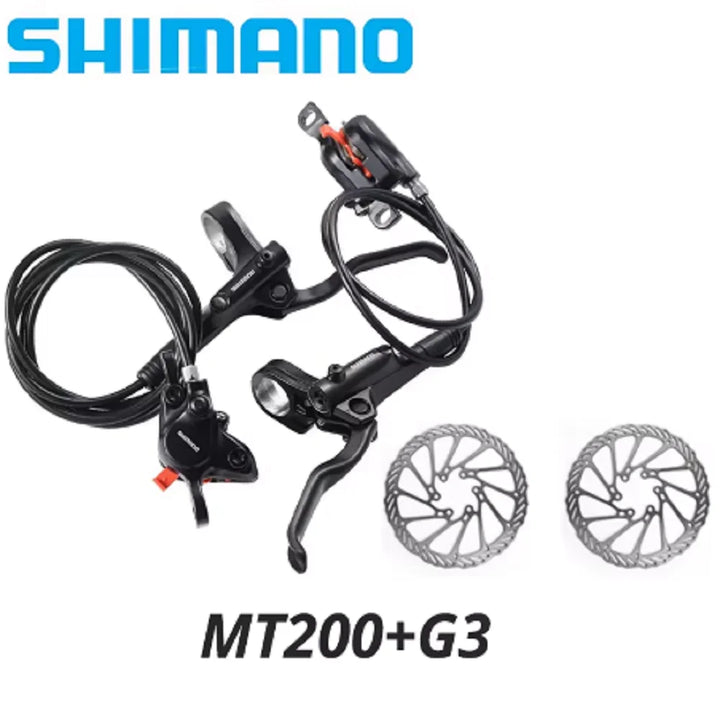 Shimano MT200 Hydraulic Disc Brake Set - Original MTB Mountain Bike Brake Kit Left &amp; Right