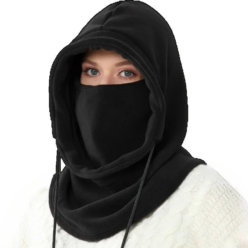 Winter Balaclava Hooded Scarf - Warm Neck Gaiter With Hood For Outdoor