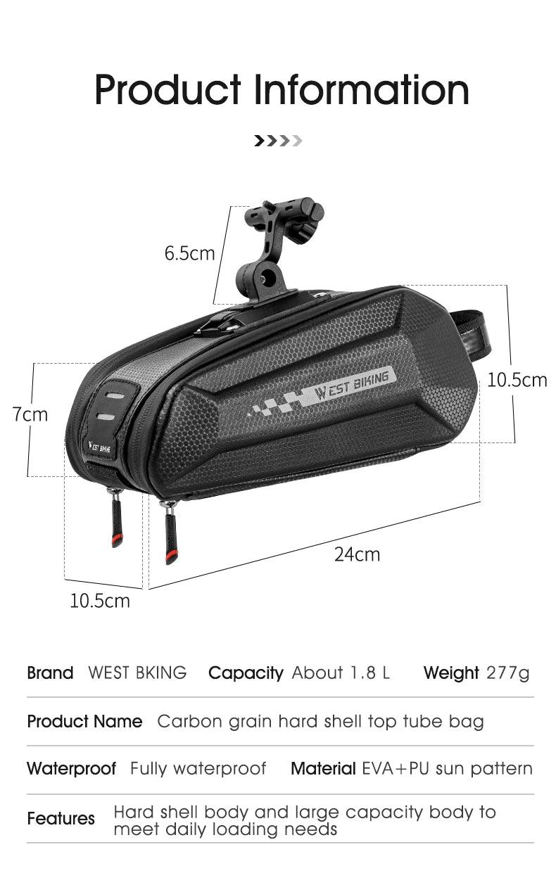 WEST BIKING 100% Waterproof Bicycle Saddle Bag - Seamless Weld Under Seat Storage - Reflective Rainproof MTB &amp; Road Bike Tool Pouch