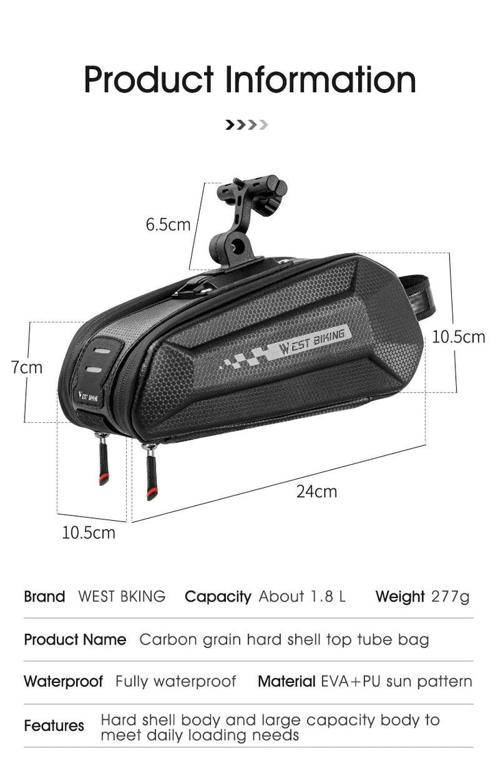 WEST BIKING 100% Waterproof Bicycle Saddle Bag - Seamless Weld Under Seat Storage - Reflective Rainproof MTB &amp; Road Bike Tool Pouch