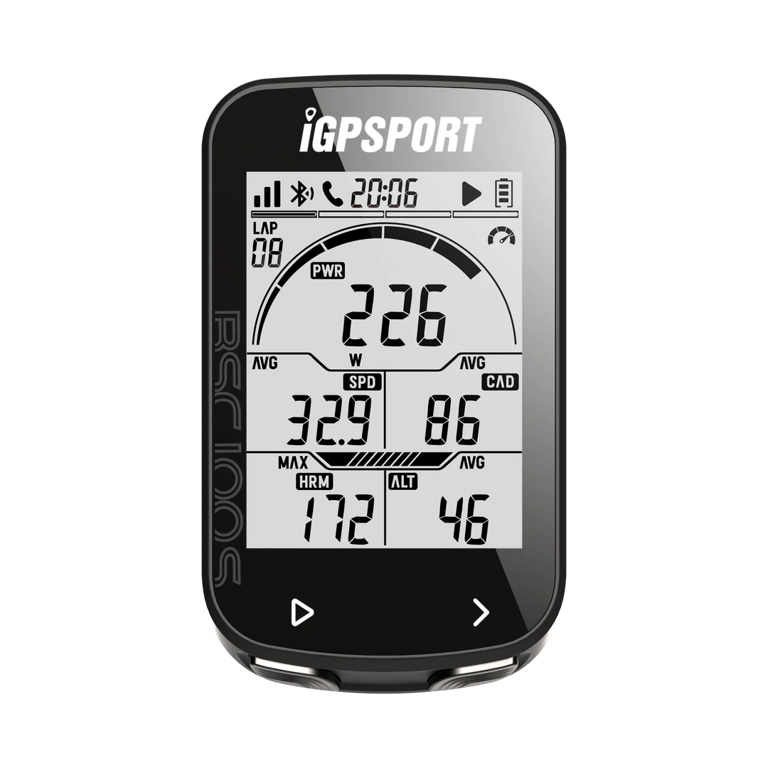 iGPSPORT BSC100S GPS Bike Computer - 2.6" LCD Wireless Speedometer - 40H Battery Life &amp; Type-C Charging - IPX7 Waterproof Cycling Odometer