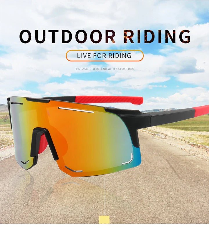 Professional Polarized Cycling Sunglasses - UV400 Protection Windproof Sport Eyewear for Men &amp; Women