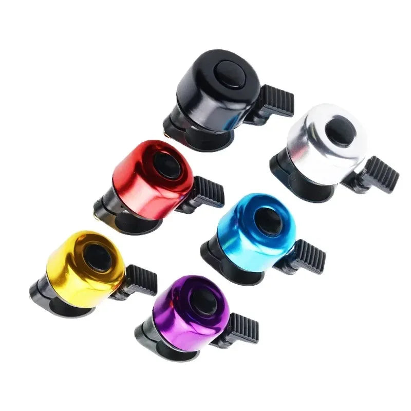 Universal Aluminum Alloy Bike Bell - Crisp Loud Silvery Sound - Anti-Rust Safety Horn for MTB, Road &amp; City Bikes (7 Vibrant Colors)