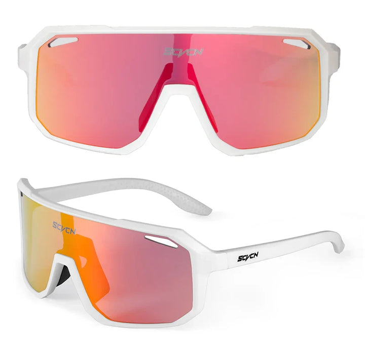 SCVCN Photochromic Cycling Sunglasses - Smart Color-Change Lens - UV400 TR-90 Ultralight Eyewear for MTB, Road Bike &amp; Running