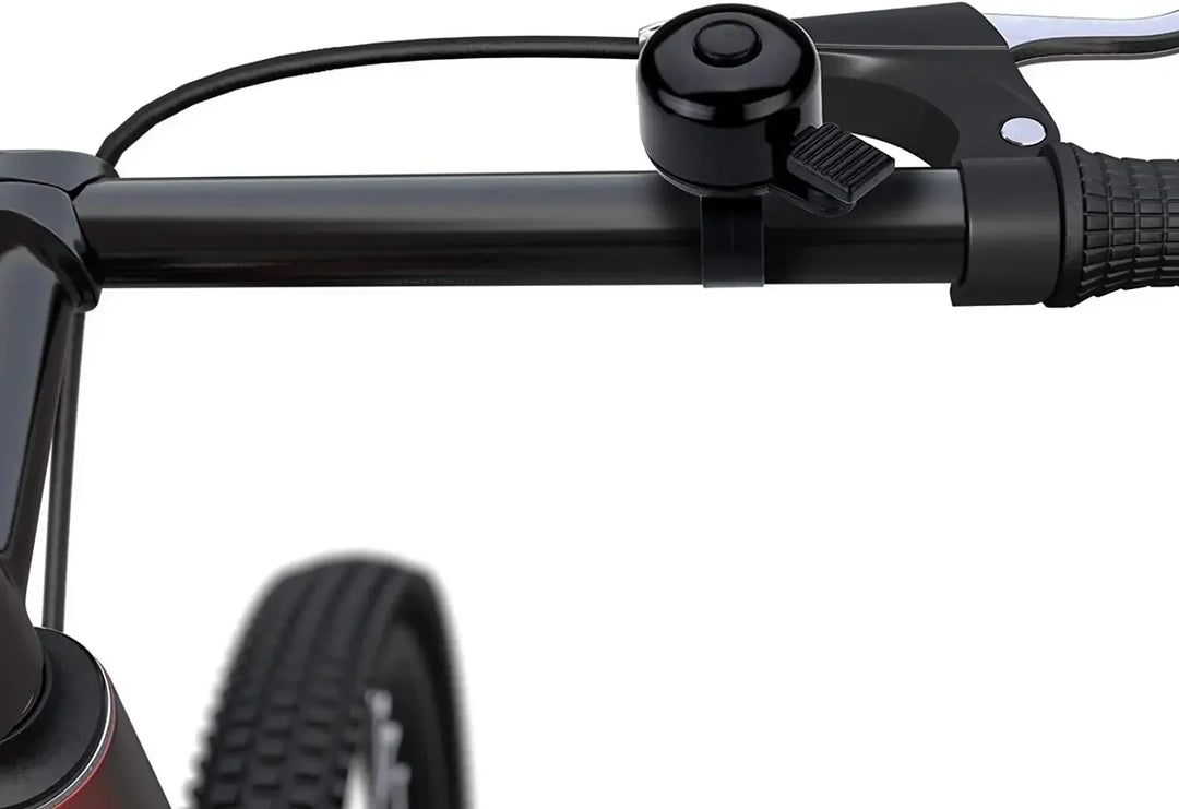 Compact Alloy Bike Bell - Loud Crisp Sound Safety Alarm for Mountain &amp; Road Bikes - Small Size