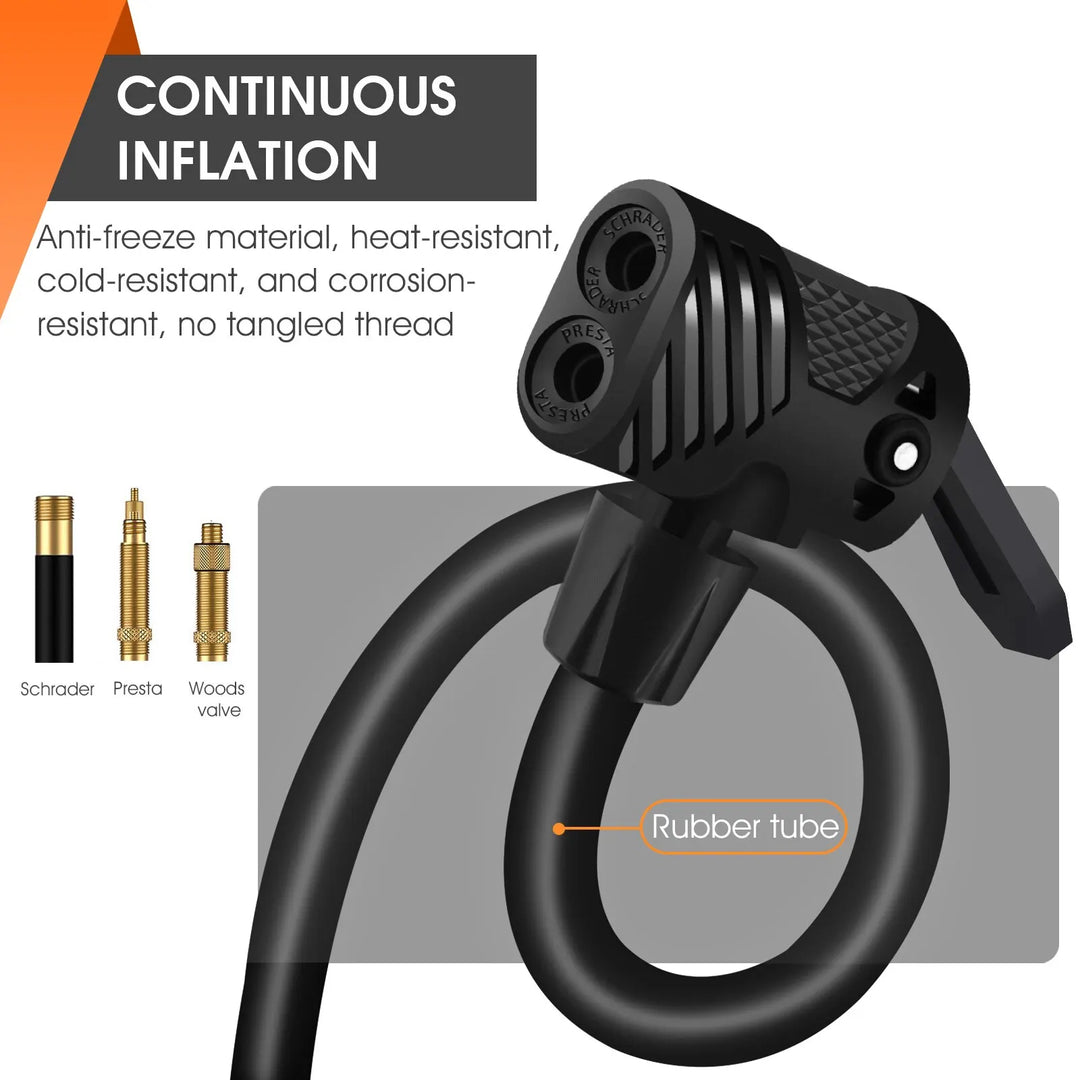 WEST BIKING 160PSI High Pressure Pump Schrader Presta MTB Bicycle Floor Pump
