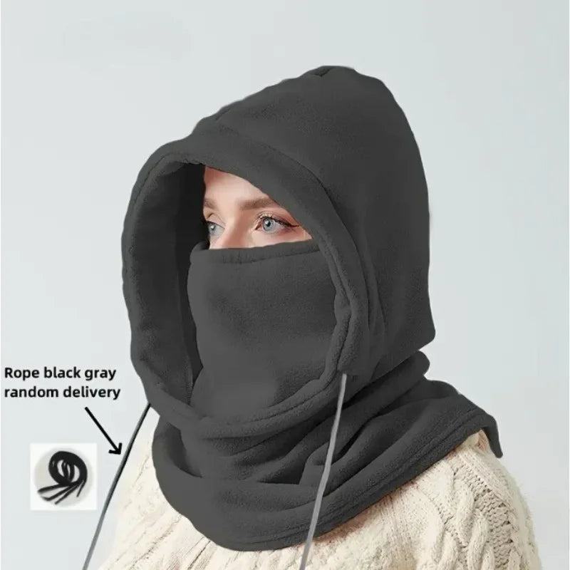 Winter Balaclava Hooded Scarf - Warm Neck Gaiter With Hood For Outdoor