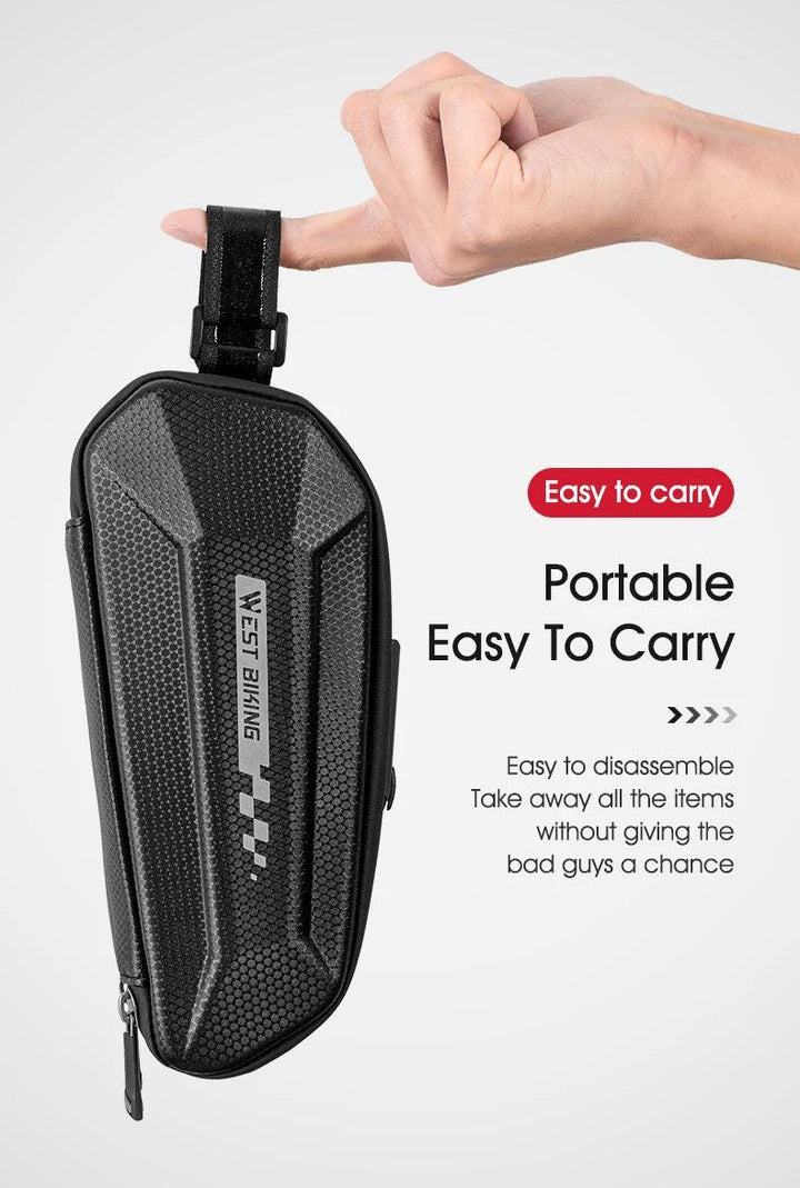 WEST BIKING 100% Waterproof Bicycle Saddle Bag - Seamless Weld Under Seat Storage - Reflective Rainproof MTB &amp; Road Bike Tool Pouch