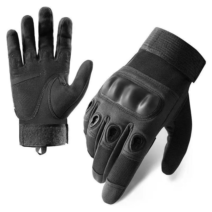 Tactical Military Full Finger Gloves - Soldier Combat Anti-Slip Mittens - Heavy Duty Gear for Airsoft, Shooting, Paintball &amp; MTB Racing