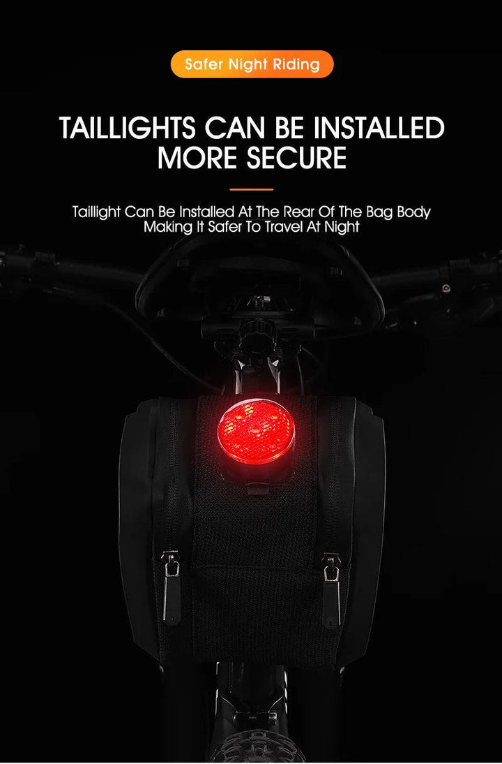 WEST BIKING 100% Waterproof Bicycle Saddle Bag - Seamless Weld Under Seat Storage - Reflective Rainproof MTB &amp; Road Bike Tool Pouch
