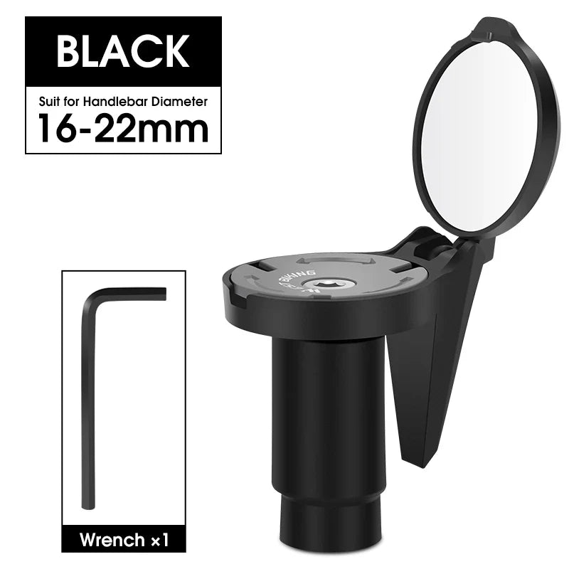 WEST BIKING HD Convex Bike Mirror - 360° Adjustable Universal Wide-Angle Mirror