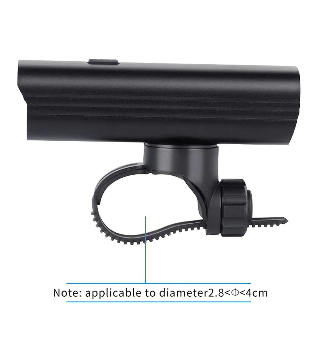 CYCLAMI Super Bright Bike Front Light - IPX6 Waterproof LED Headlight - Type-C Rechargeable Night Riding Safety Lamp for MTB &amp; Road