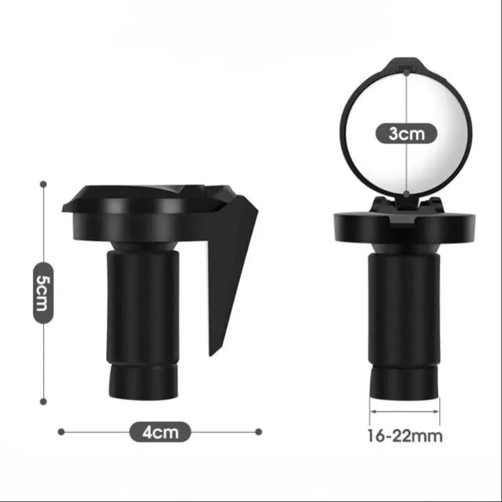 Bicycle 1PC Rear View Convex Mirror Handlebar Drop Bar Mount Acrylic Lens