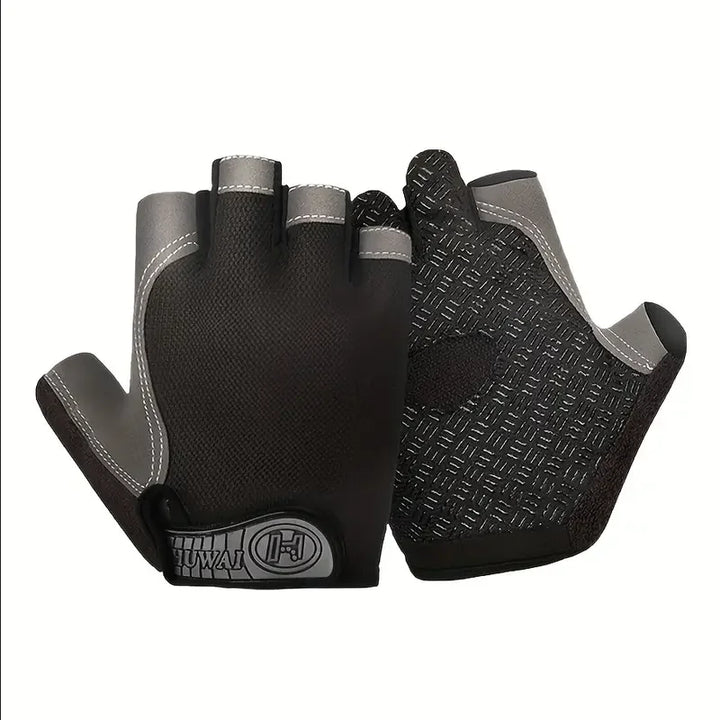 Unisex Half Finger Cycling Gloves - Non-Slip Shock-Absorbing Sports Mitts for Mountain Biking &amp; Climbing