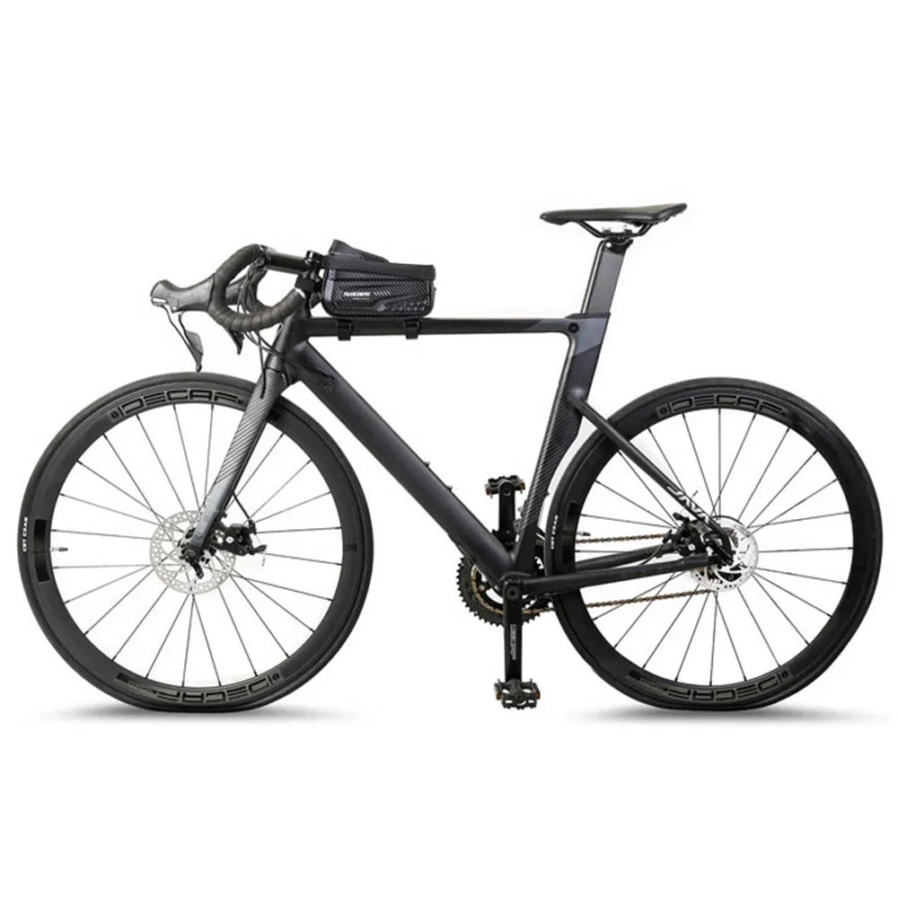 NEWBOLER Waterproof Bike Frame Bag - Sensitive TPU Touch Screen Tube Bag for 6.5" Phones