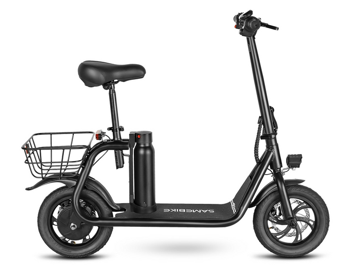 Samebike SM-C01 Foldable Electric Scooter with Seat and Colorful LCD Display