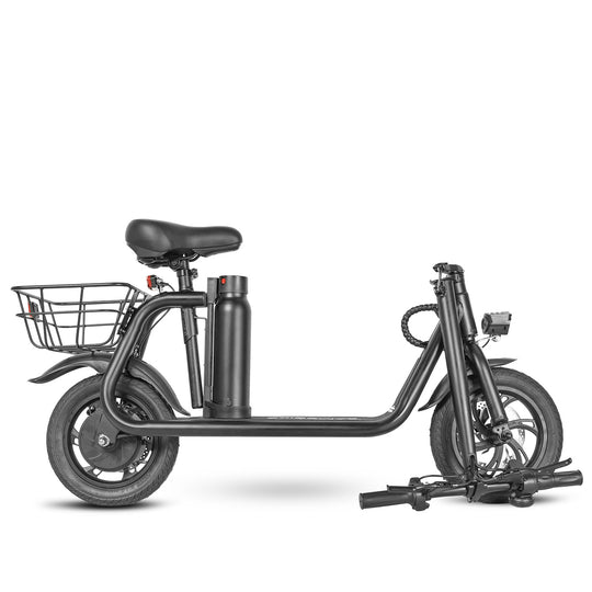 Samebike SM-C01 Foldable Electric Scooter with Seat and Colorful LCD Display