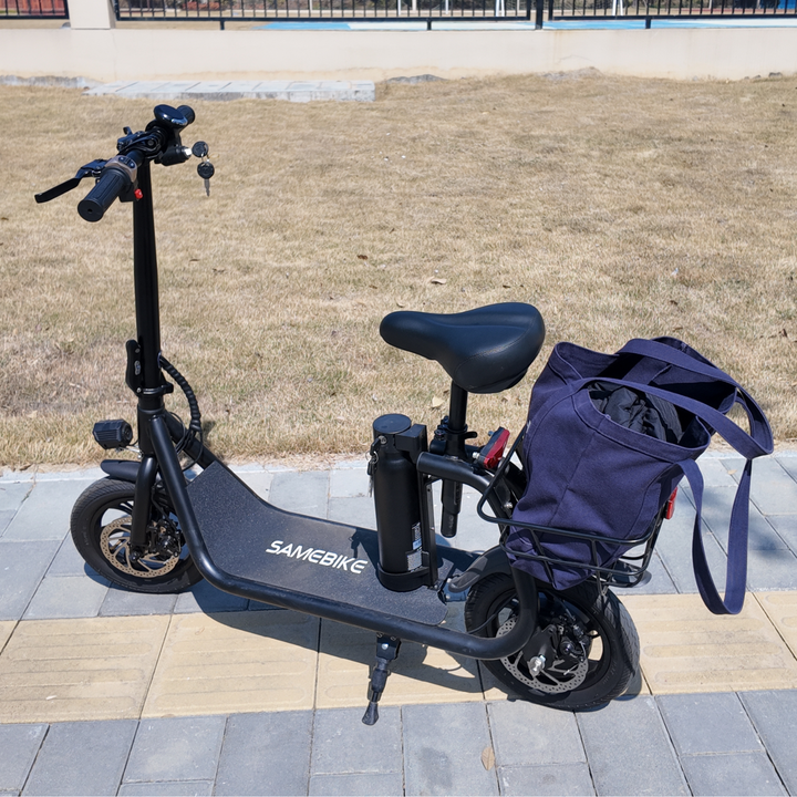 Samebike SM-C01 Foldable Electric Scooter with Seat and Colorful LCD Display