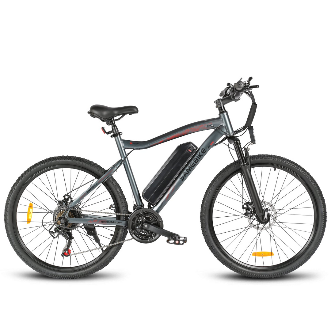 Samebike SY26-II Mountain Electric Bike with 7-Speed Rear Flywheel and Stable Drivetrain