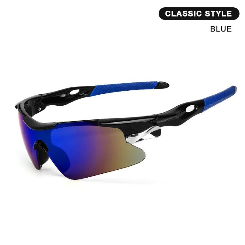 RIDERACE UV400 Cycling Sunglasses - High-Impact Polycarbonate Protection - Lightweight MTB &amp; Road Bike Goggles for Outdoor Sports