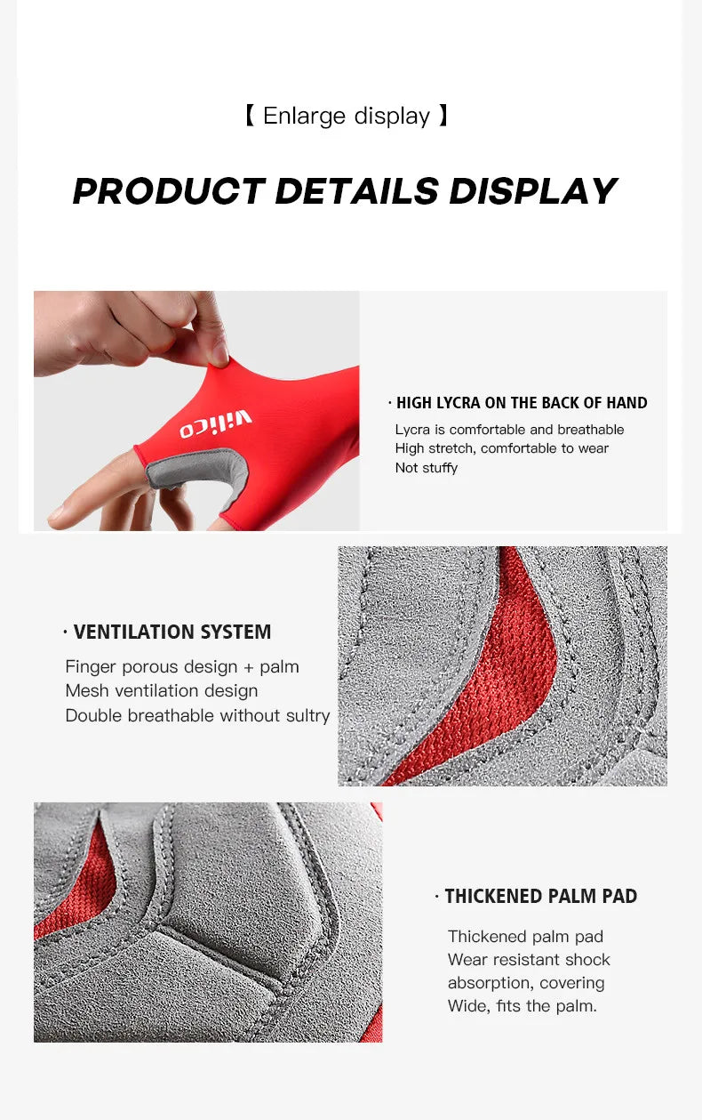 Aero Breaking Wind Cycling Gloves - Anti-Slip Half Finger Racing Mittens for Road Bike Speed