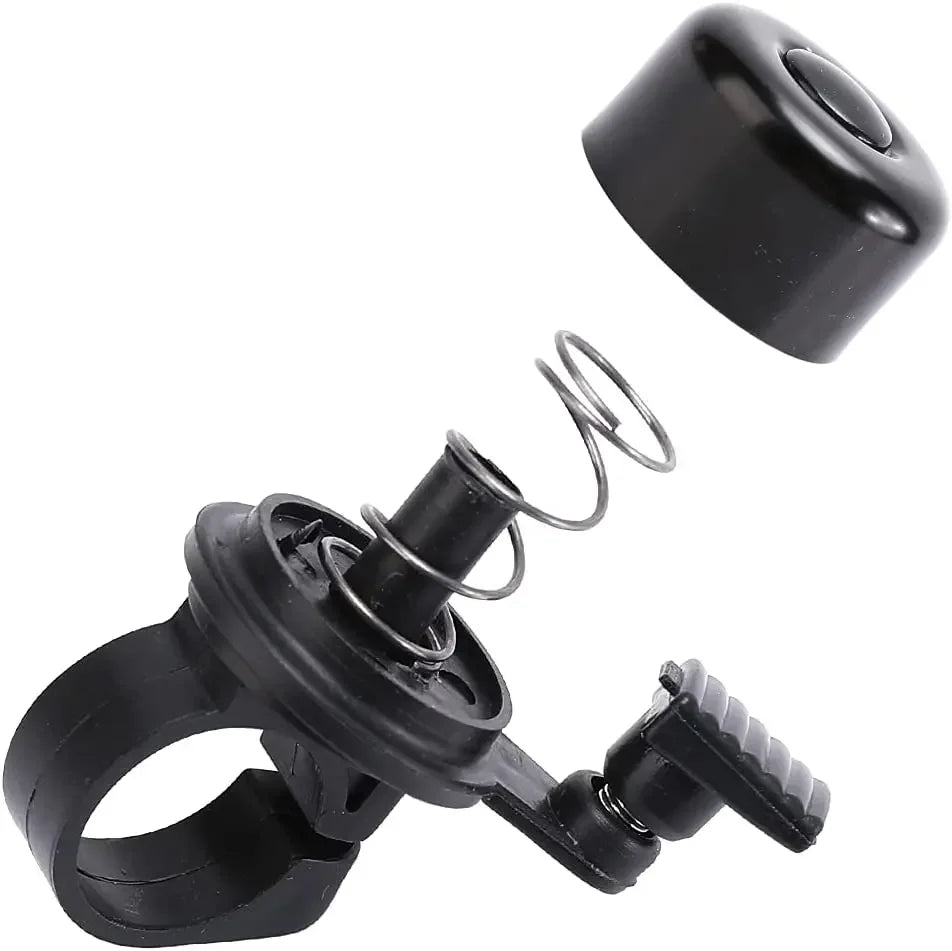 Compact Alloy Bike Bell - Loud Crisp Sound Safety Alarm for Mountain &amp; Road Bikes - Small Size