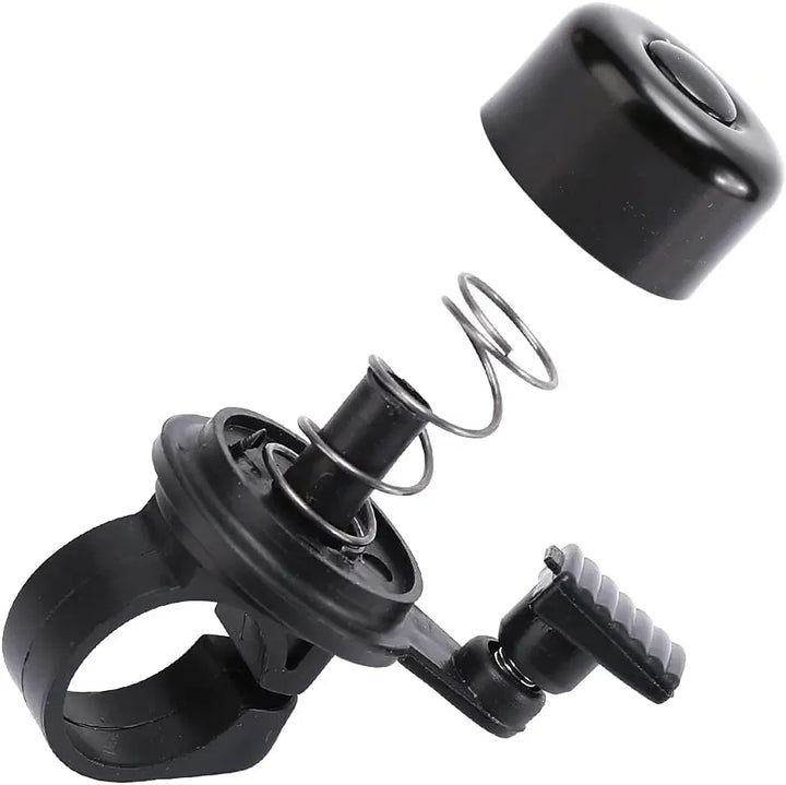 Compact Alloy Bike Bell - Loud Crisp Sound Safety Alarm for Mountain &amp; Road Bikes - Small Size