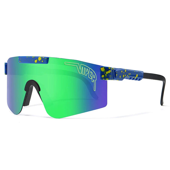 PIT VIPER Outdoor Sport Cycling Sunglasses - UV400 Protection Wide View Eyewear - Tactical Driving &amp; Racing Glasses for Men and Women