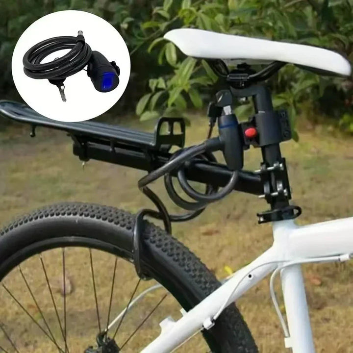 Heavy-Duty Bicycle Chain Lock - Anti-Theft Metal Security Lock with 2 Keys &amp; Protective Sleeve